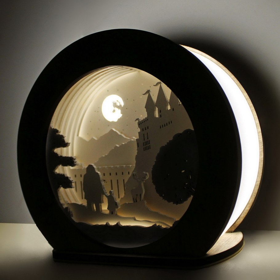 Ночник из веток