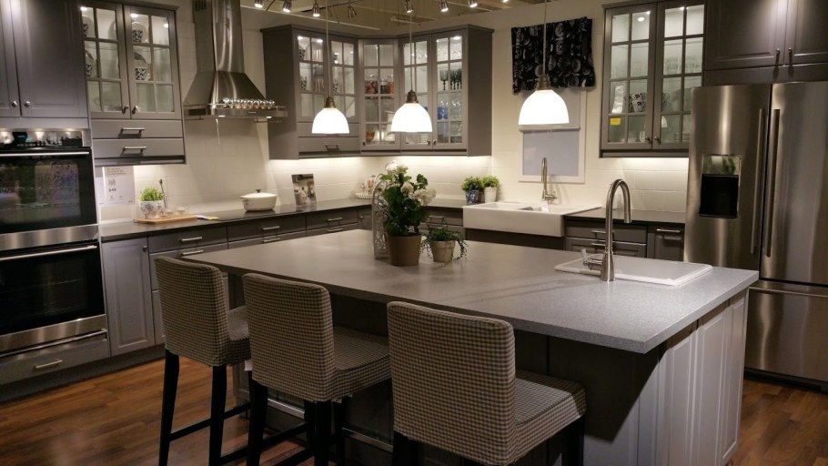 Островная кухня икеа