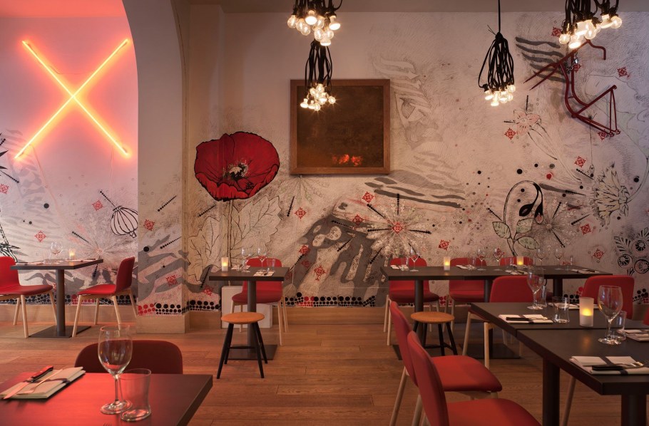 Креативный интерьер кафе
