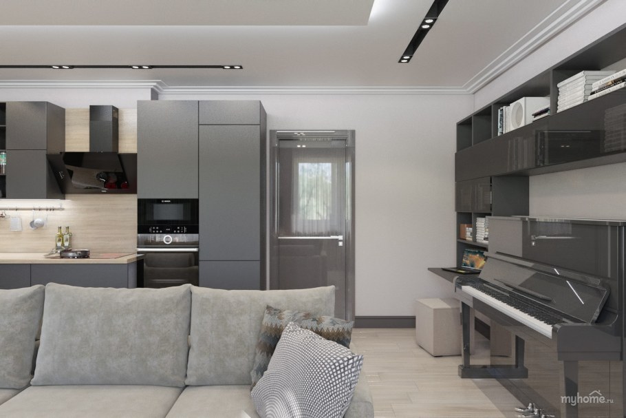 Кухня гостиная проект
