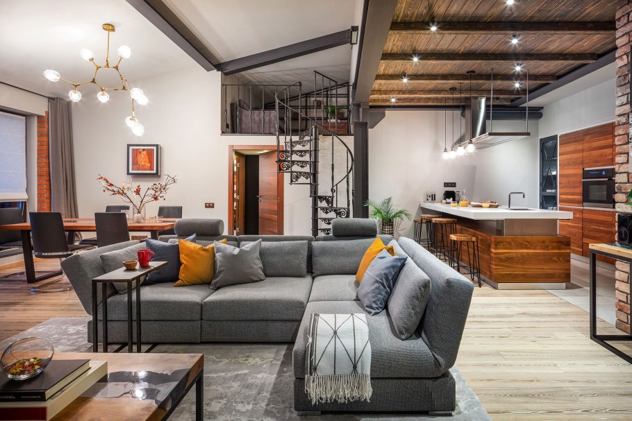 Спальня лофт 2020