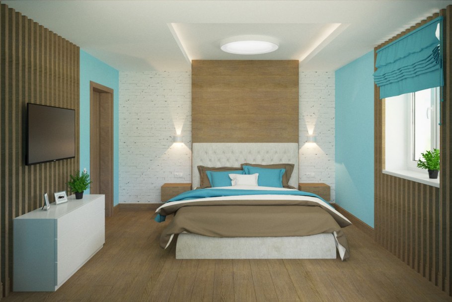 Уютная спальня для мужа и жены