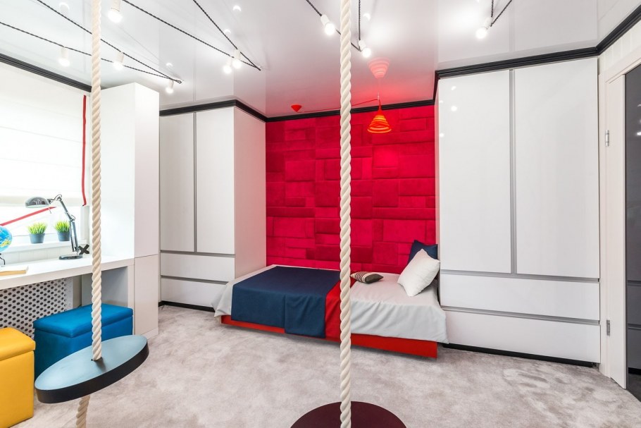 Спальня подростка в стиле Хай тек