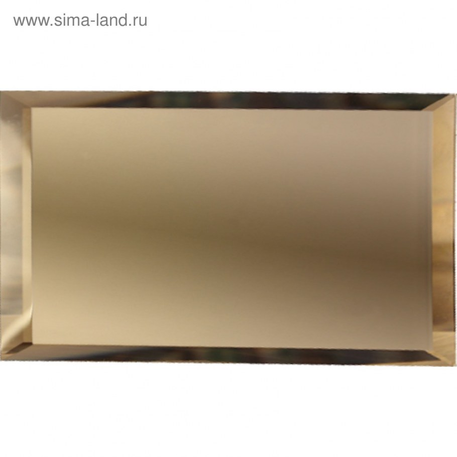 Плитка зеркальная Mirox 3g прямоугольная 20x10 см цвет бронза