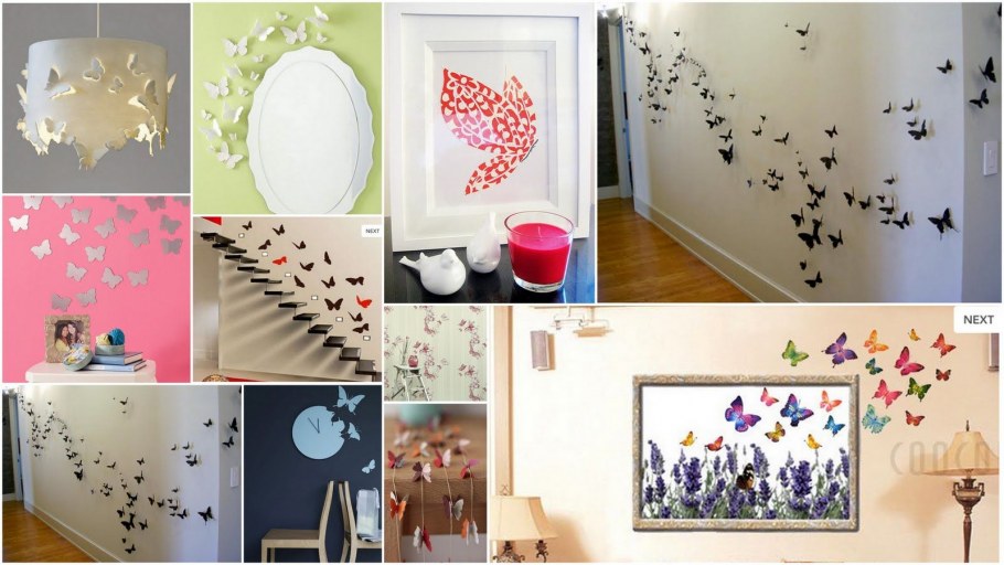 Украшение стен цветами