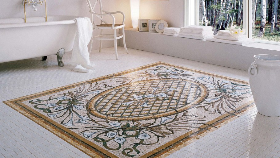 Ковер с мраморным принтом