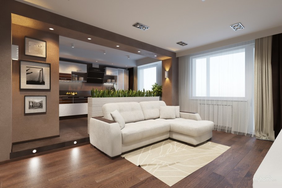 Кухня-гостиная 40 кв.м