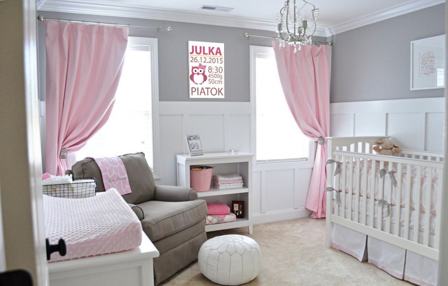 Спальня в серо розовых тонах