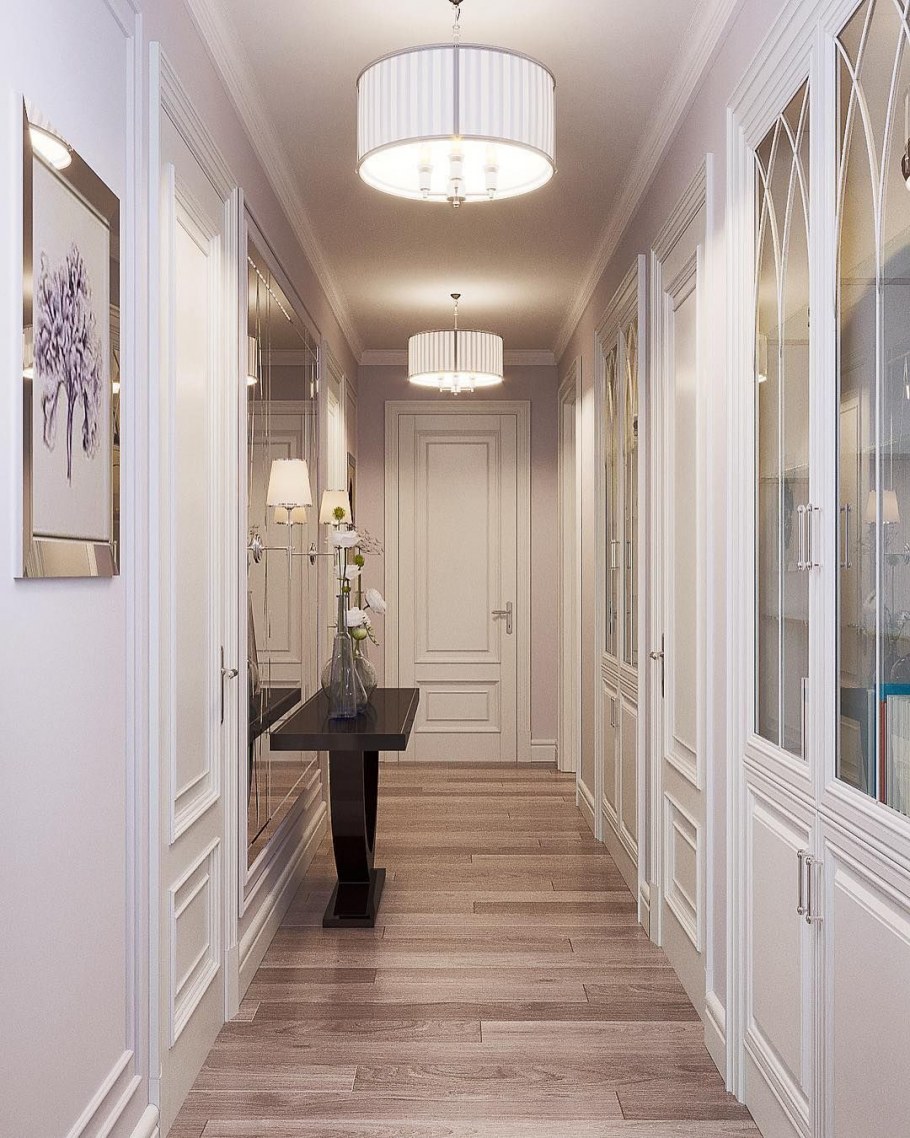 Светлая прихожая интерьер