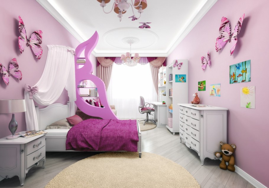 Комната для девочки 6 лет в современном стиле