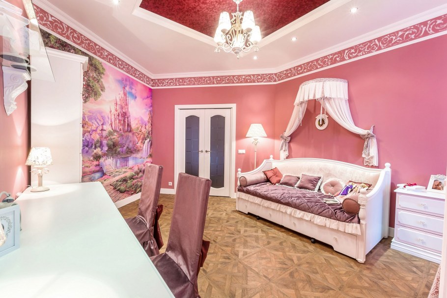 Розовая комната для девочки