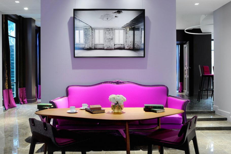 Сочетание с цветом фуксия в интерьере