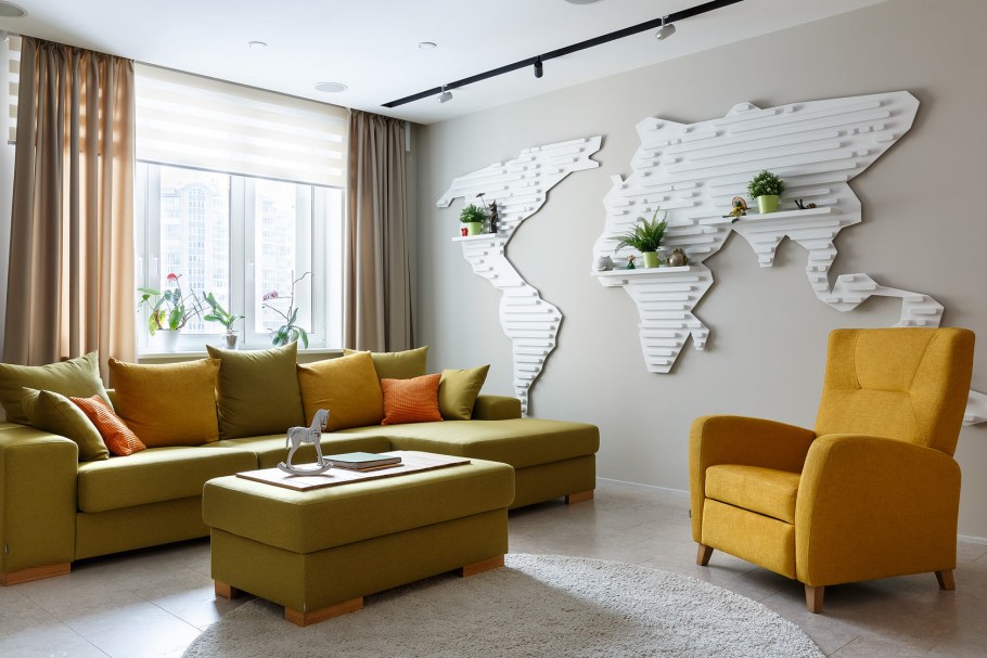 Дизайнерские решения для гостиной