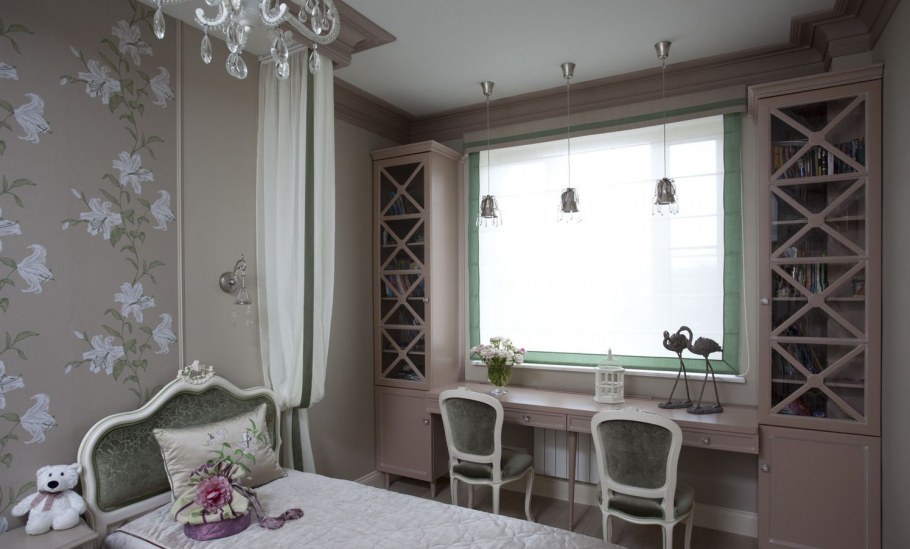 Стиле Прованс зеленый для лежака Прованс