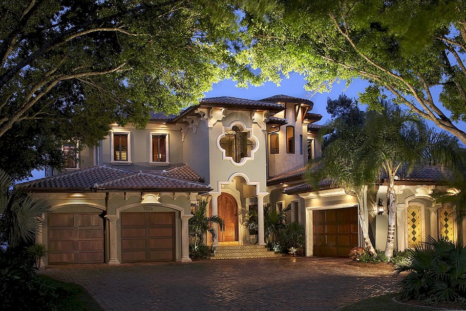 Вилла Средиземноморский стиль фасад