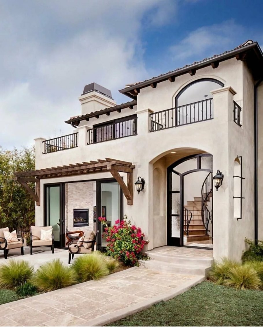 Вилла Средиземноморский стиль фасад