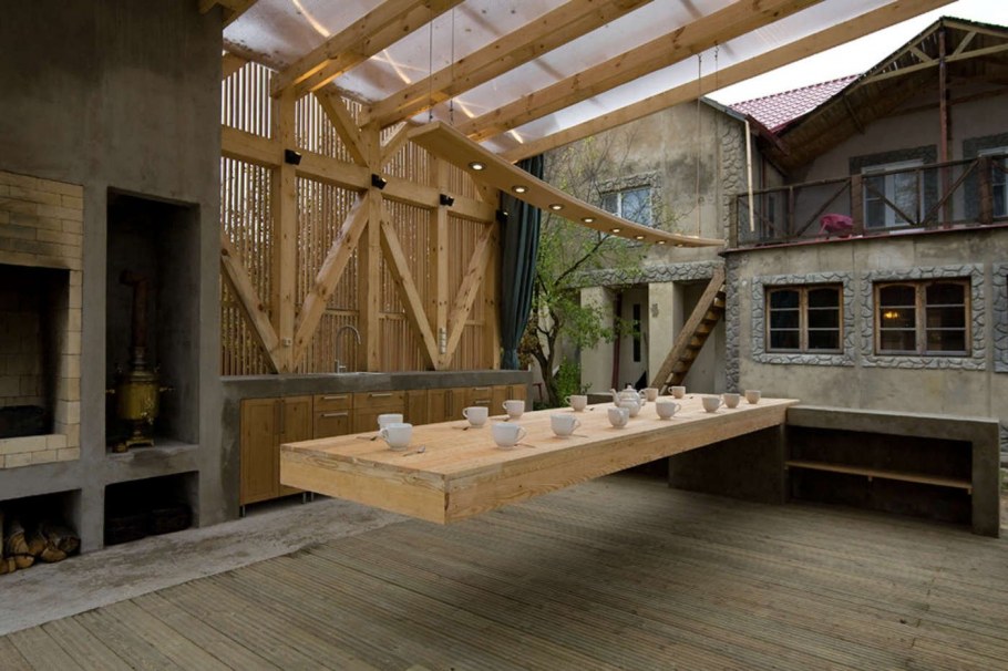 Ограждение террасы на крыше