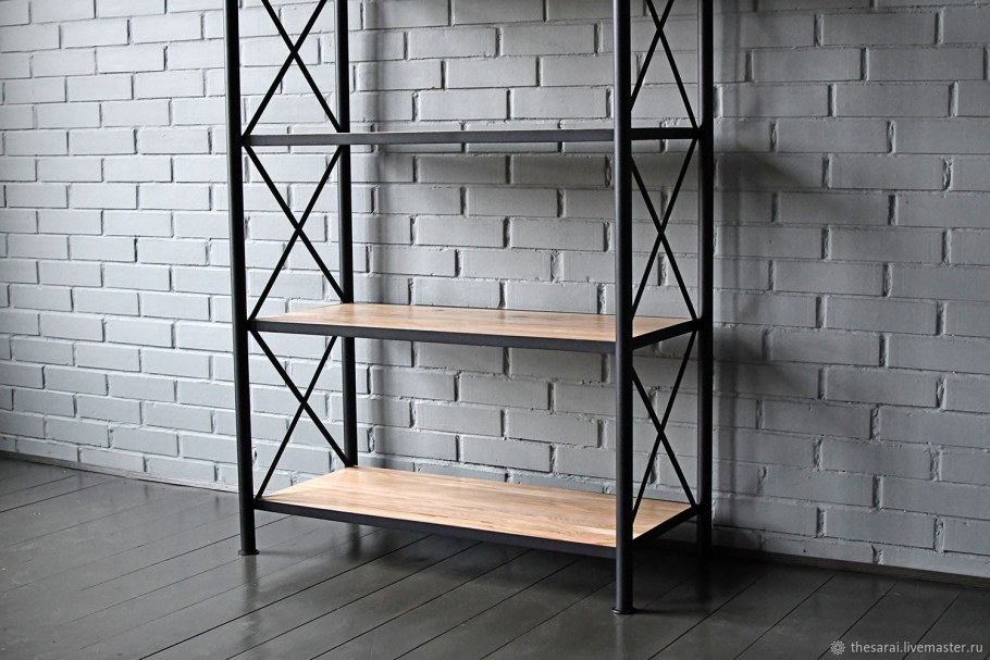 Стеллаж лофт ikea металл