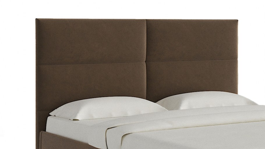 Кровать двуспальная 160х200 серая Домино