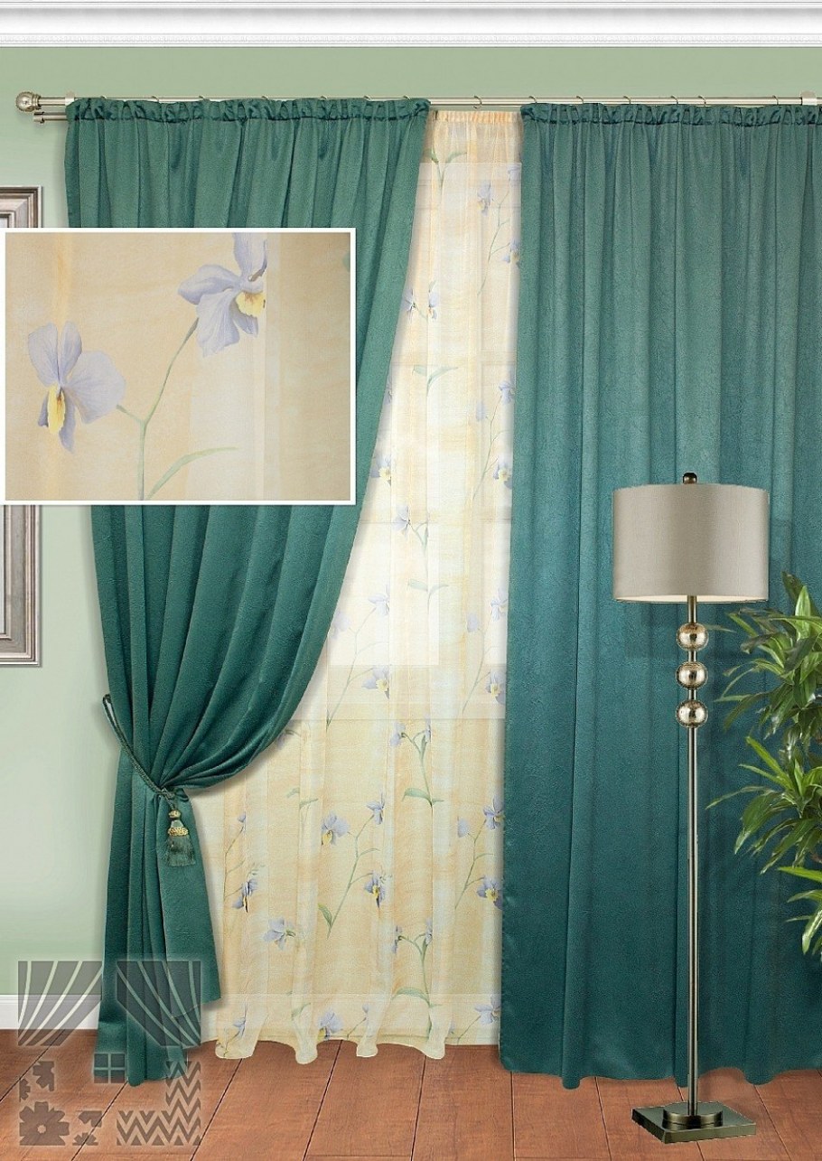 Pasionaria шторы бархат изумрудный