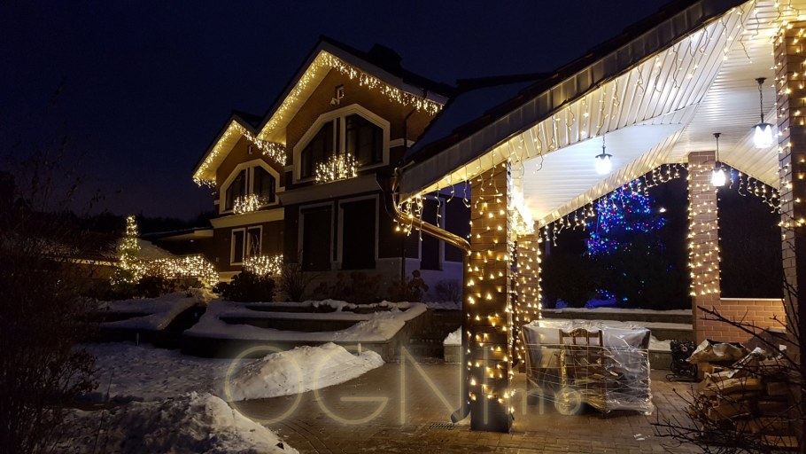 Новогодняя архитектурная подсветка