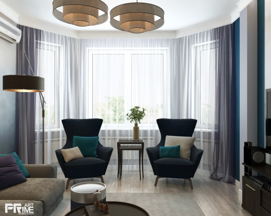 Шторы для эркерных окон