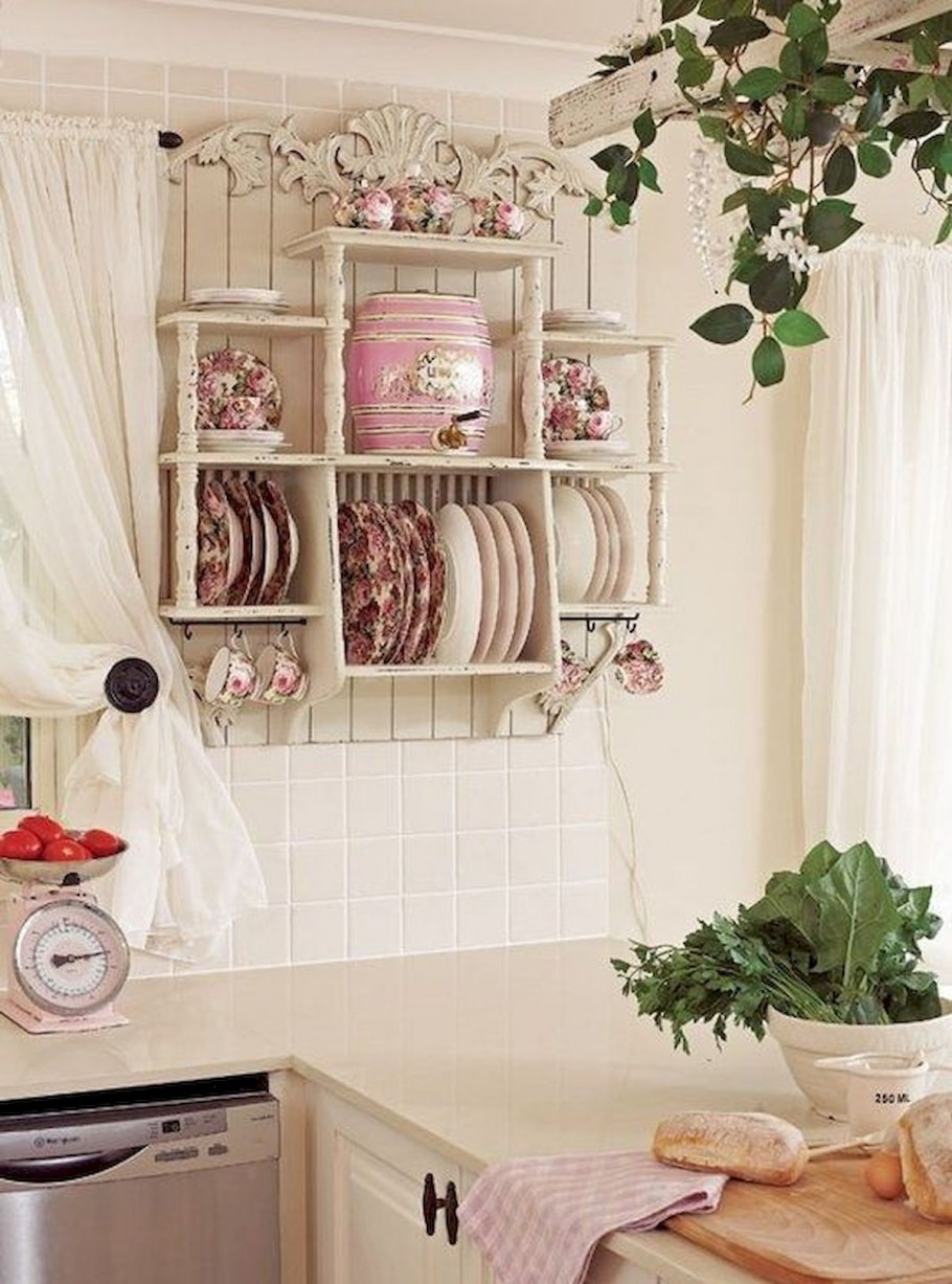 Гостиная с кухней 17 кв м шебби Шик