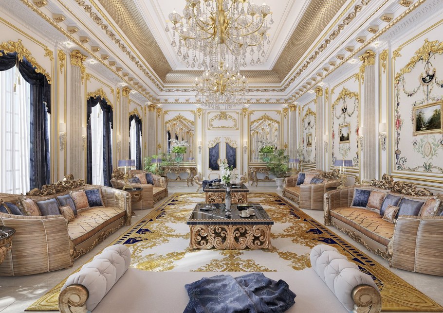 Luxury Mansion Interior гостиная