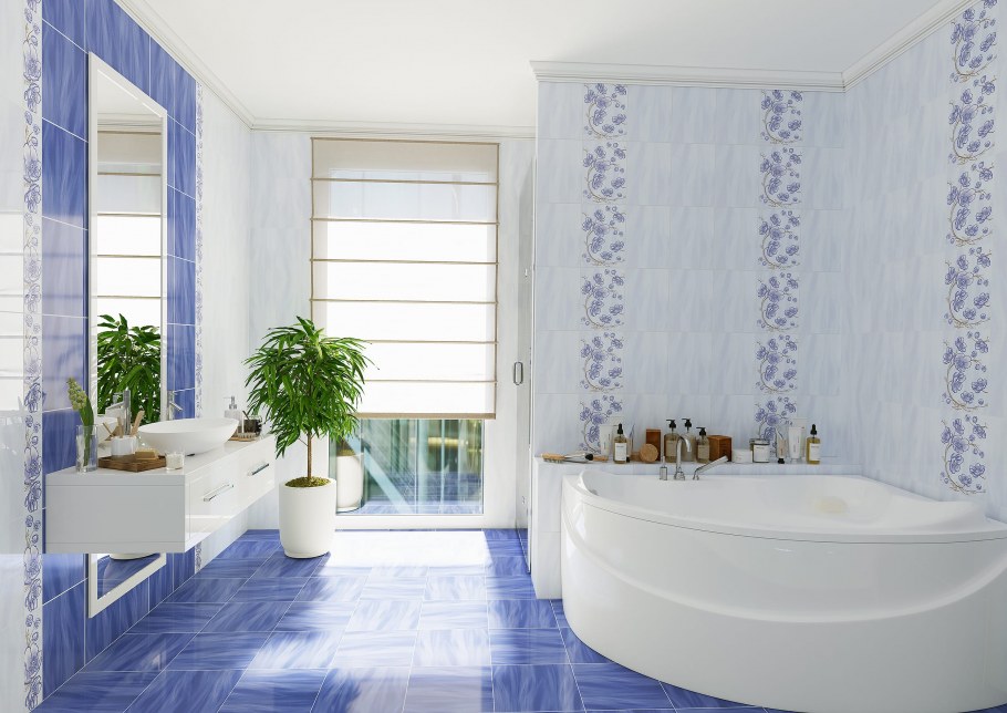 Плитка Аксима Агата голубая