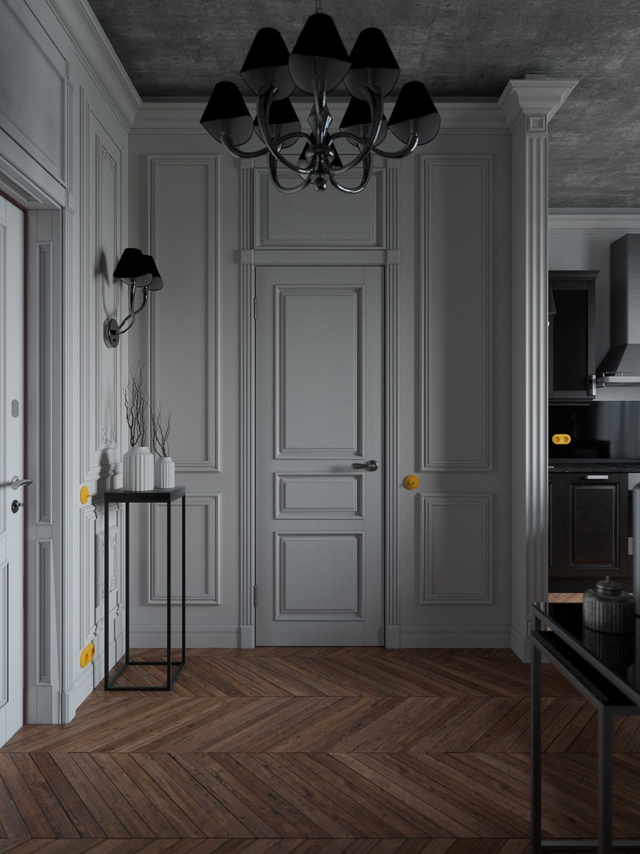 Серая прихожая
