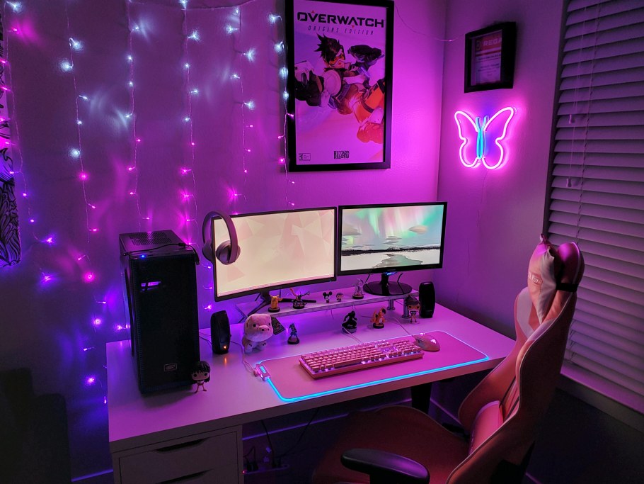 Комната неон для девочки