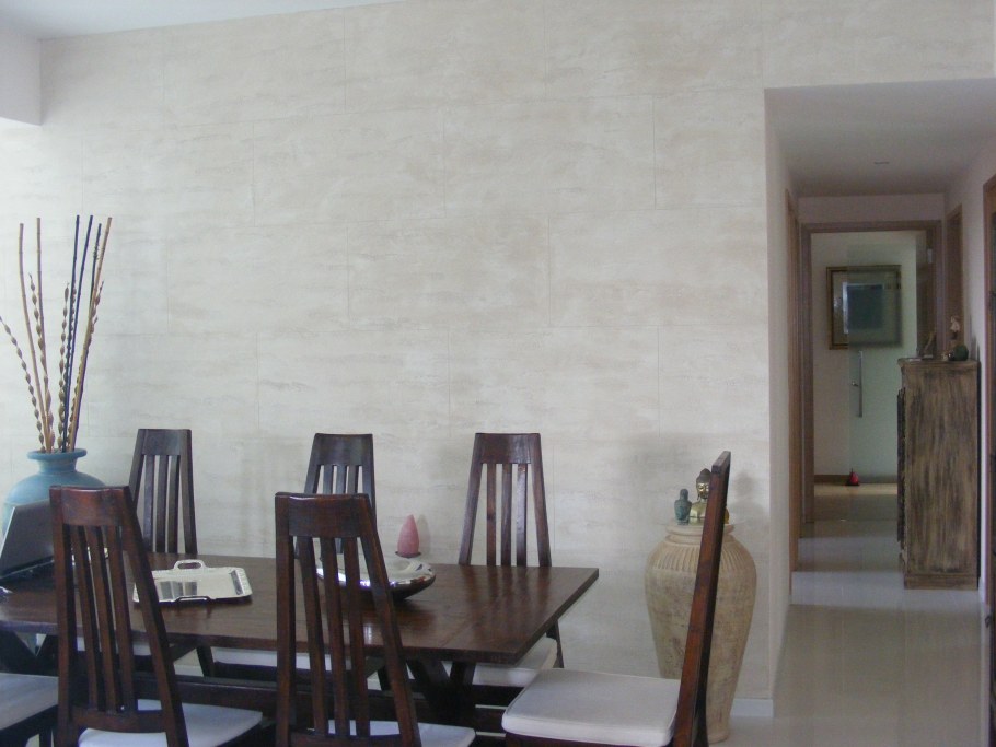 Травертино Романо Ойкос в интерьере