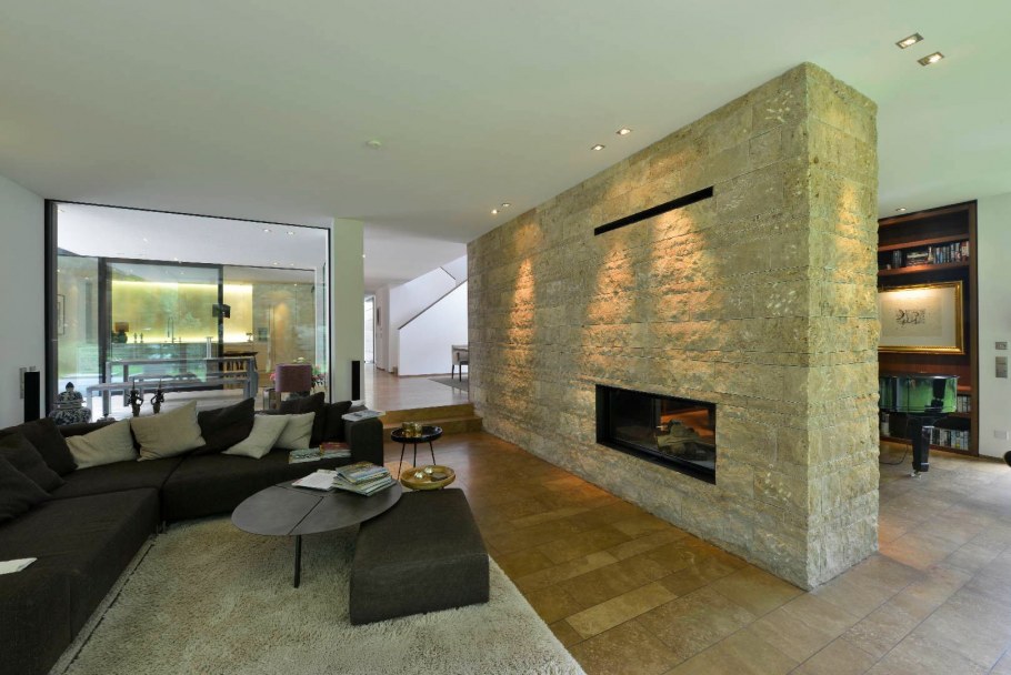 Травертин в интерьере