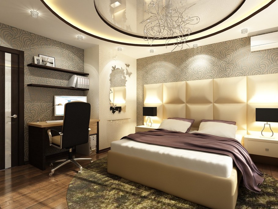 Элитные потолки для спальни