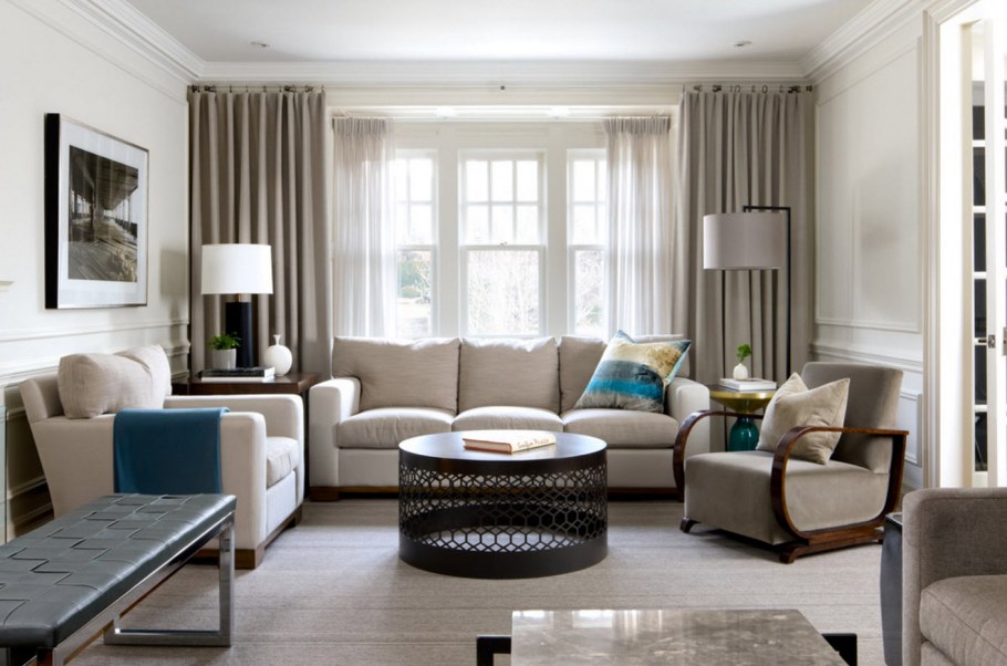 Шторы интерьер современная гостиная