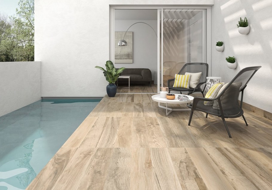 Керамогранит Roca Borneo Gris rectificado 19,5x120