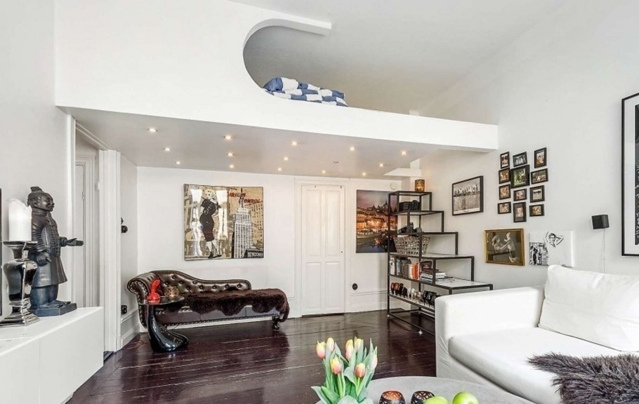 Необычный интерьер однокомнатной квартиры