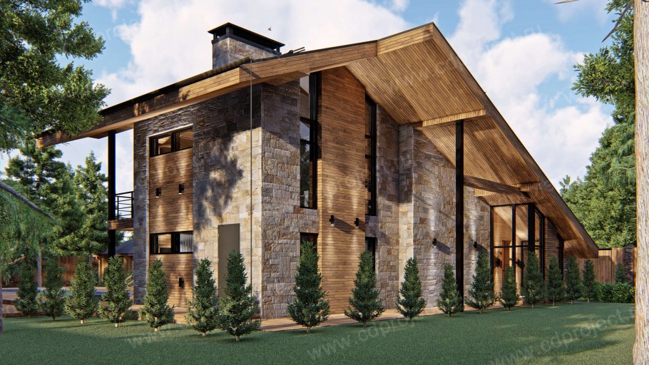 Дом в стиле Шале Новорижское шоссе