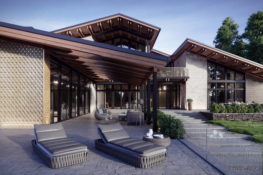 Современное Шале фасад