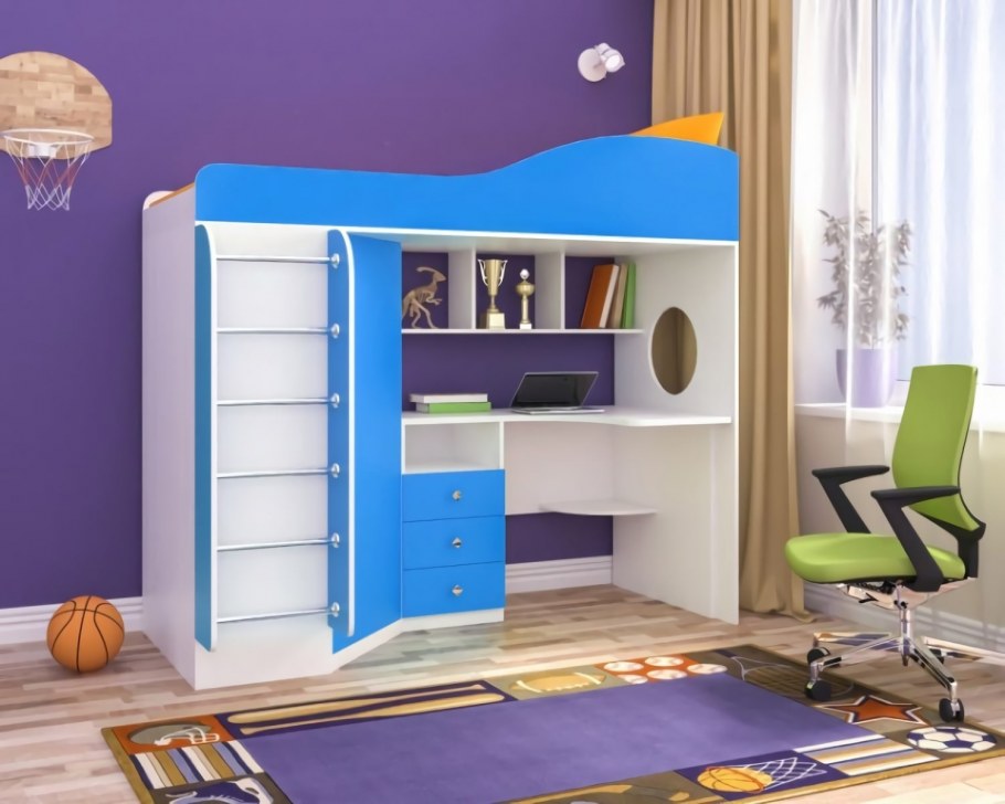 Кровать-чердак ЯРОФФ Юниор 4