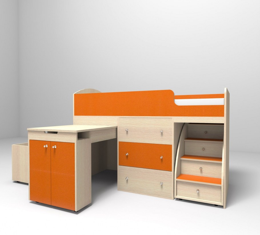 Кровать-чердак ЯРОФФ малыш