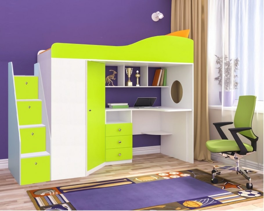 Кровать-чердак ЯРОФФ Юниор 4