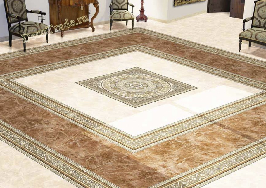 Декор Absolut keramika Marble Roseton Marble 900x900