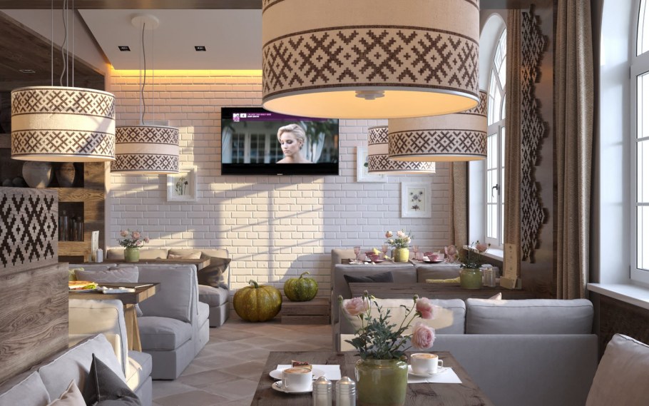 Интерьеры кафе в домашнем стиле