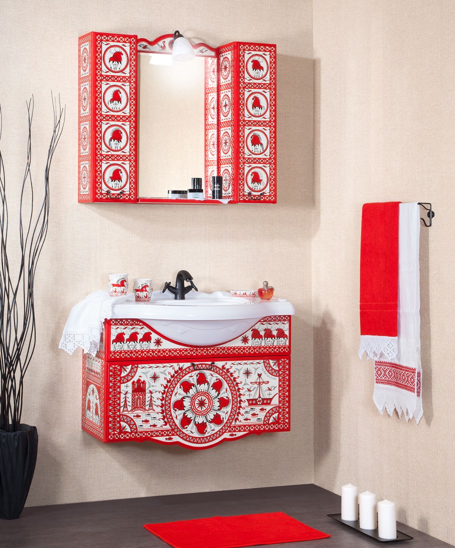 Ванная в русском стиле