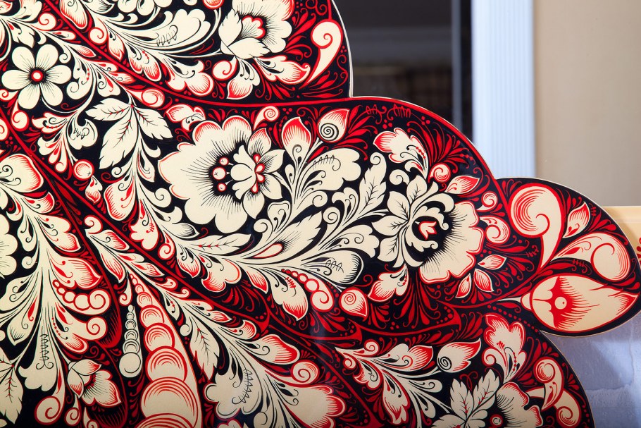 Элементы хохломской росписи Кудрина