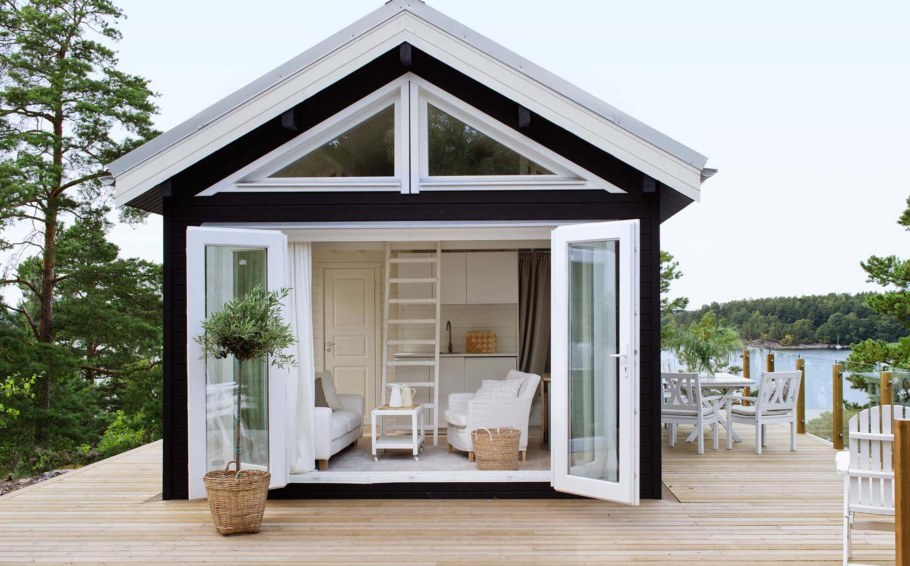 Одноэтажный летний домик