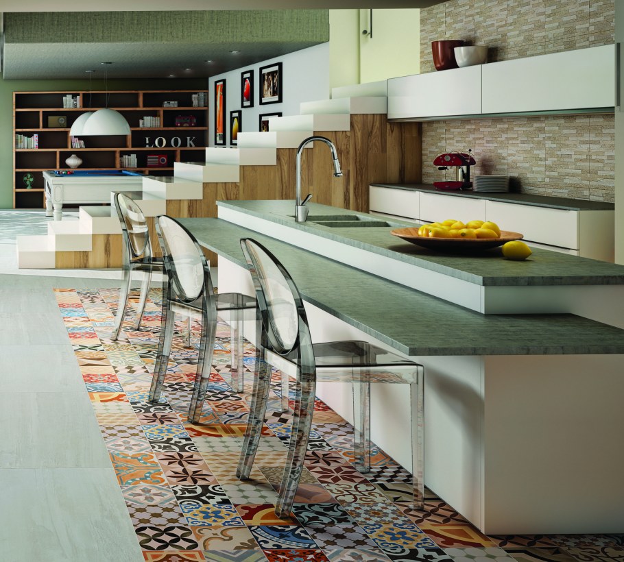 Современная напольная плитка для кухни