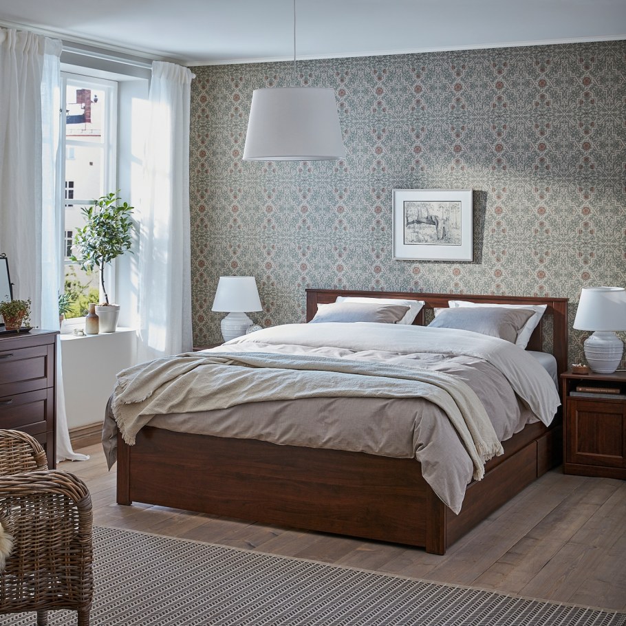 Спальня икеа БРИМНЭС