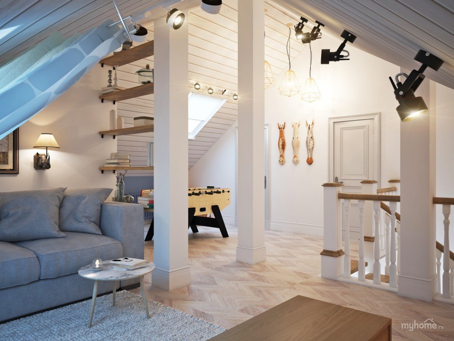 Мансарда с колоннами